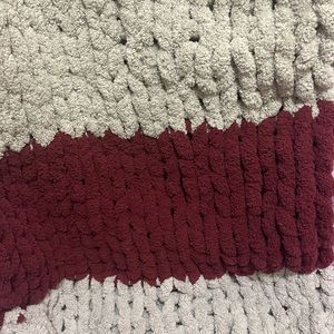 Chunky Hand Knitted Blanket
